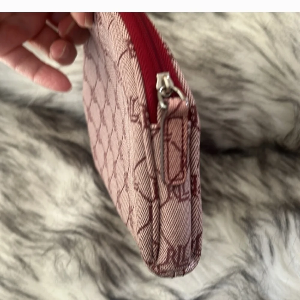 Ralph Lauren Pink Cosmetic Bag with Dome Shape - Picture 4 of 6